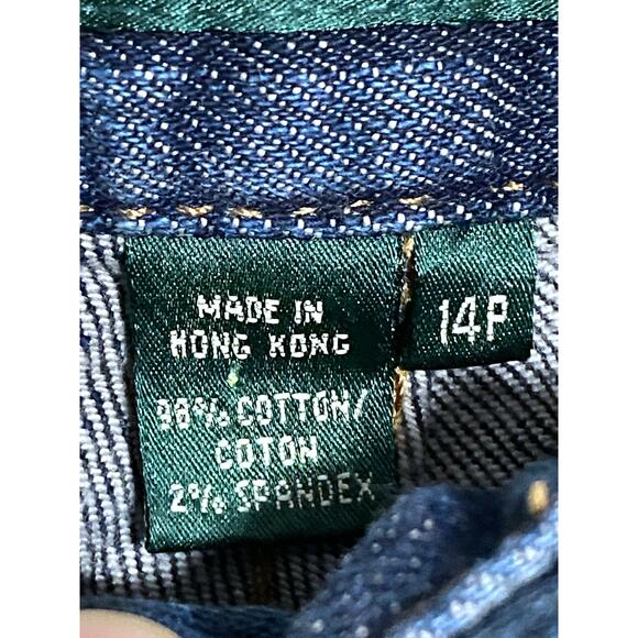 Ralph Lauren Jeans Co Bootcut Western Embroidered Leg Womens 14P 14 Petite - Picture 10 of 11